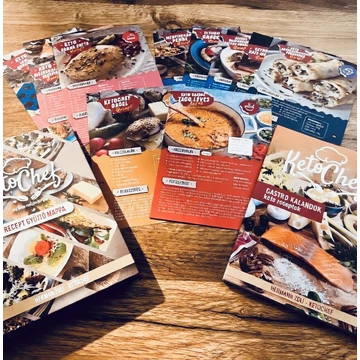 Ketochef receptes gyüjtő mappa betétlapok receptcsomag 2.